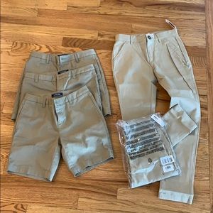 3 Lands End and 2 Old Navy Uniform Girls size 12